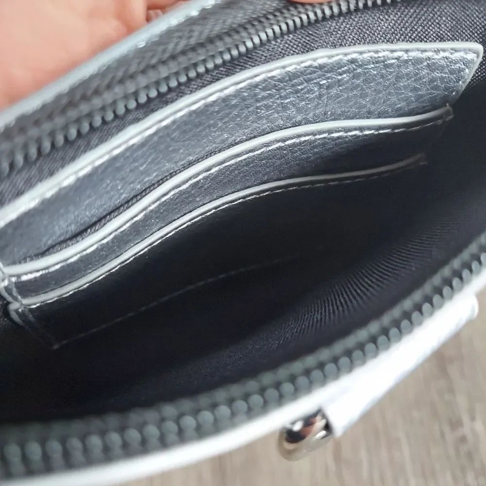 Safe Keeper Silver Wristlet Bag - Picture 3 of 5